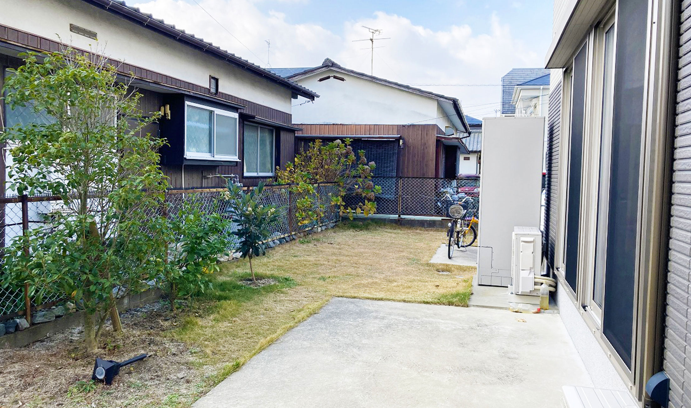 福岡　庭リフォーム　目隠し　屋根