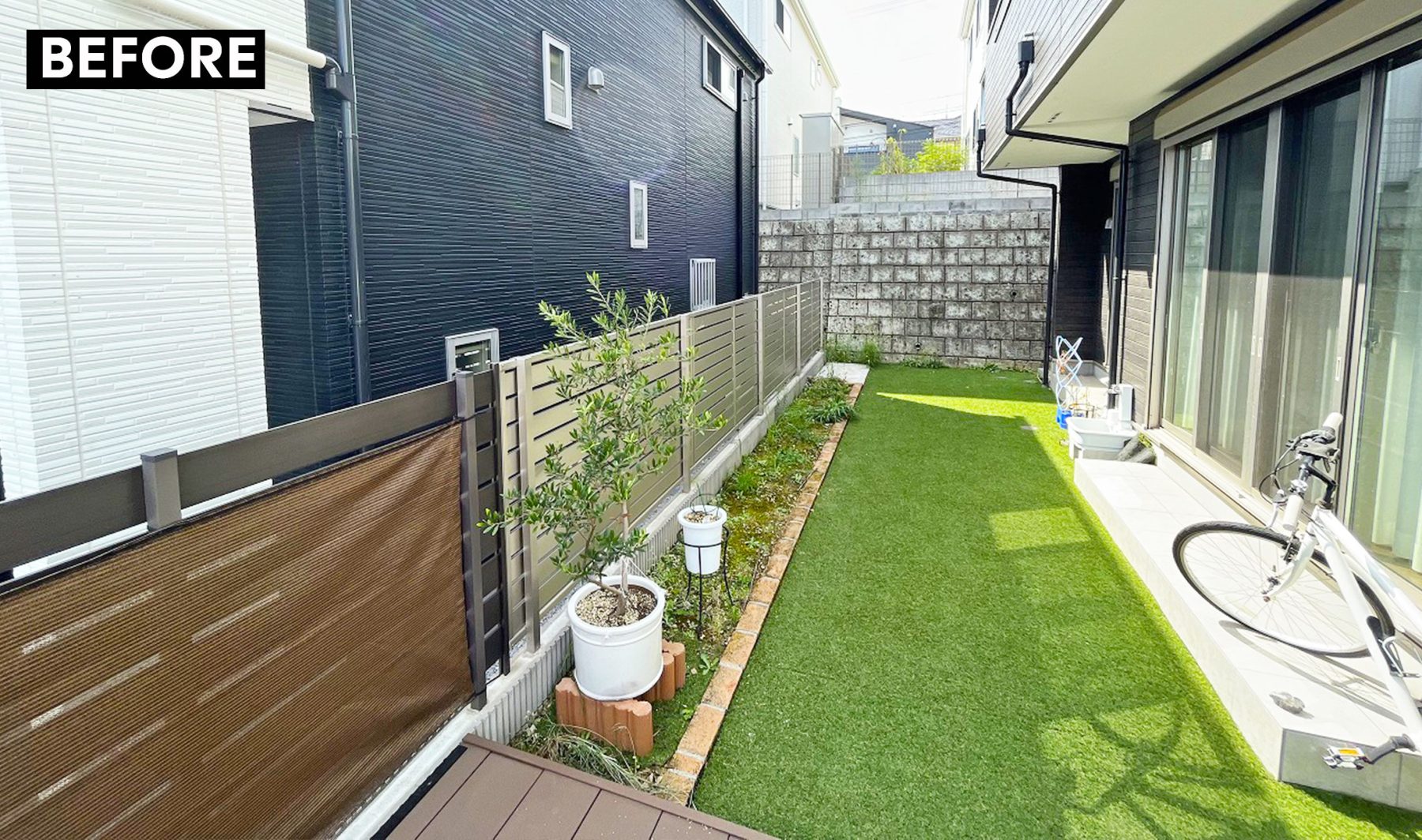 横浜 庭リフォーム 屋根 before