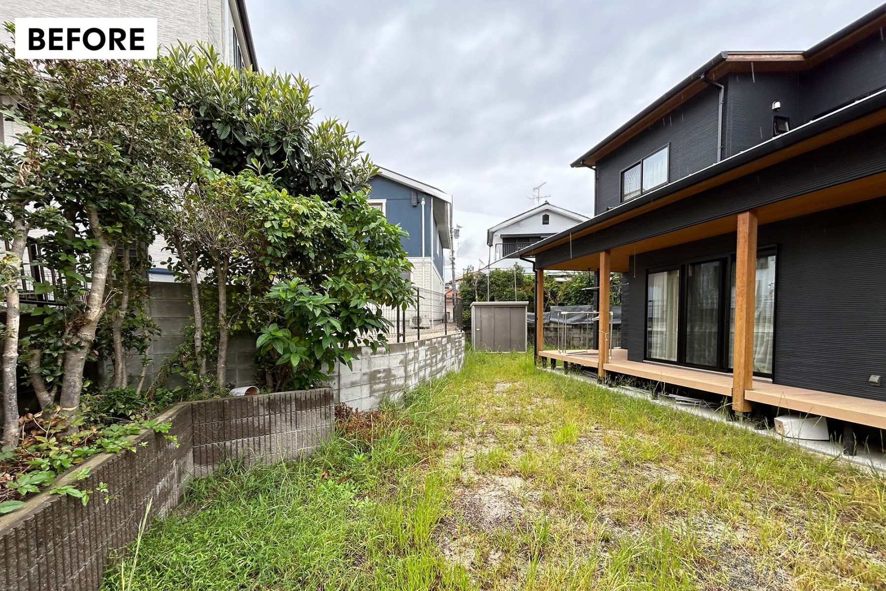 before ~ 雑草や植栽のお手入れがお悩み。